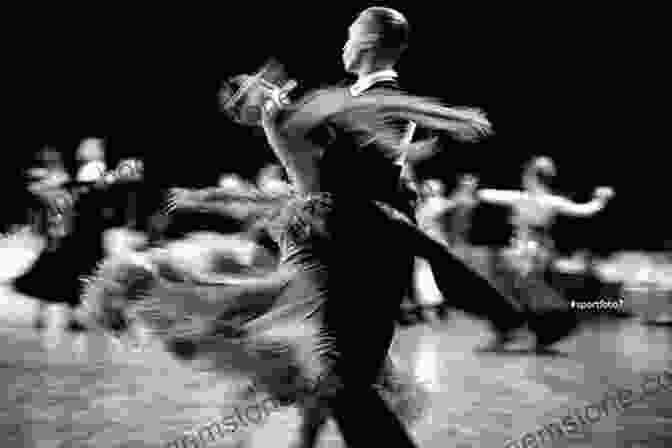 A Black And White Image Of A Couple Dancing The Waltz, With The Man Holding A Gun To The Woman's Head. Dead Man Waltzing: A Ballroom Dance Mystery