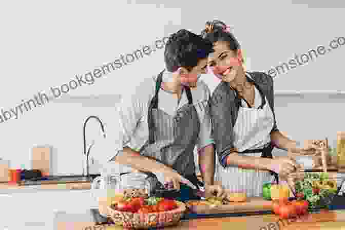 A Couple Cooking Dinner Together At Home. 100 Ways To Live A Luxurious Life On A Budget