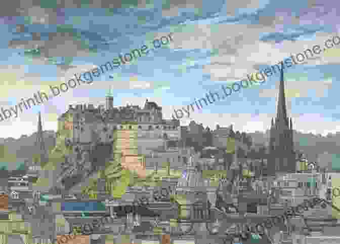 A Detailed Illustration Of Edinburgh Castle, Perched On A Rocky Outcrop Overlooking The City. Edinburgh (Illustrations) Tom Geng