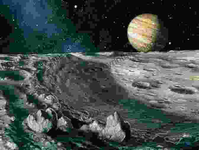 A Detailed Image Of Ganymede's Surface, Showcasing Various Surface Features Such As Craters, Ridges, And Valleys. Ganymede Whispers (Ganymede Rising 2)