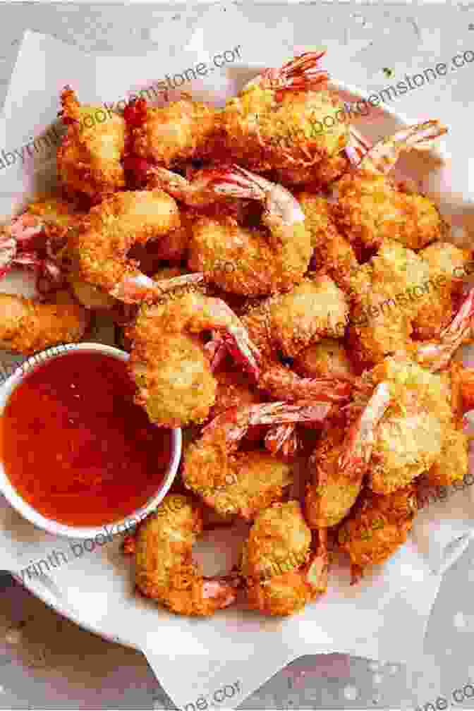 A Plate Of Coconut Shrimp, A Belizean Seafood Delicacy Coated In A Sweet And Crispy Coconut Batter. Most Popular Recipes Direct From Belize: A Cookbook Of Essential Belizean Cuisine