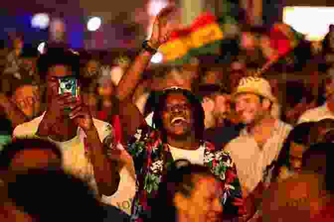 A Reggae Concert In Jamaica, With People Dancing And Enjoying The Music. Jamoji: Essays Of Life And Play In Jamaica