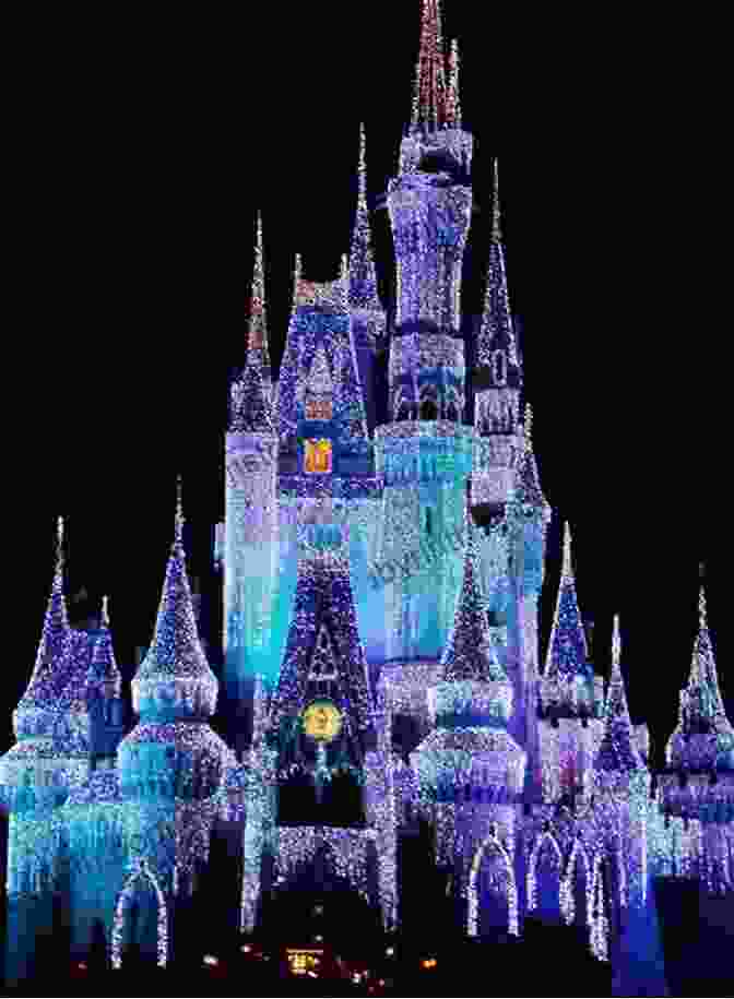 Cinderella Castle Adorned In Holiday Lights, Surrounded By Festive Decorations And Fireworks Illuminating The Night Sky. Frommer S EasyGuide To Disney World Universal And Orlando