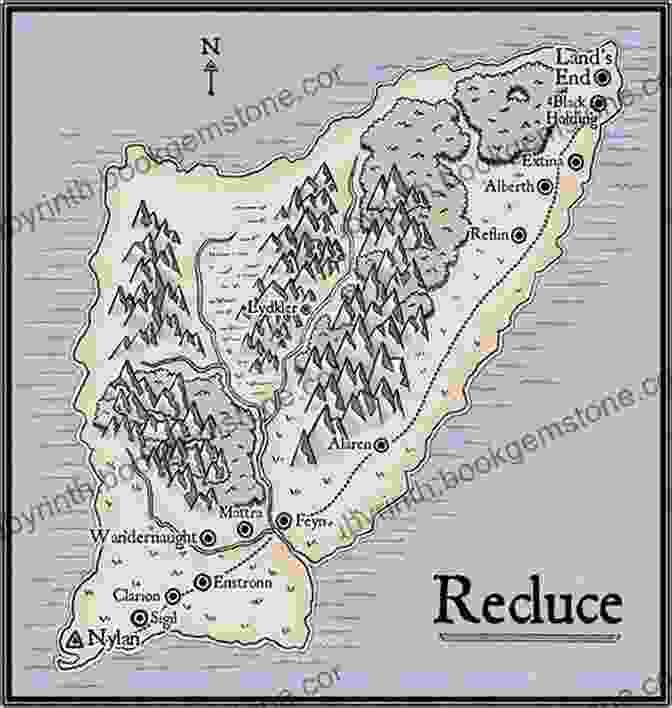Map Of Recluce, Featuring The Nine Realms And Their Geographical Locations. Timegods World L E Modesitt Jr