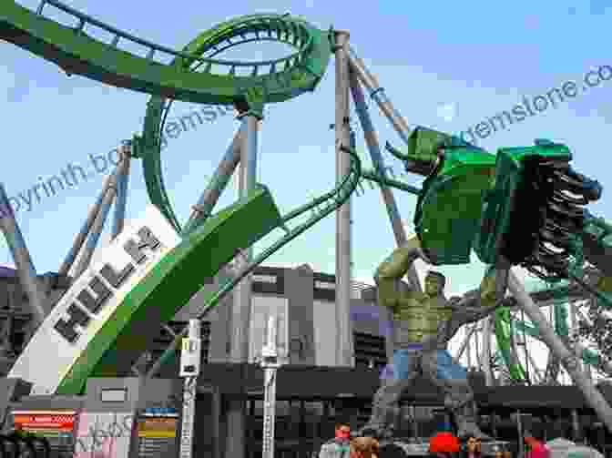 The Incredible Hulk Rollercoaster Curving Sharply Against A Bright Blue Sky, With Thrill Seekers Experiencing Intense Gravity Forces. Frommer S EasyGuide To Disney World Universal And Orlando
