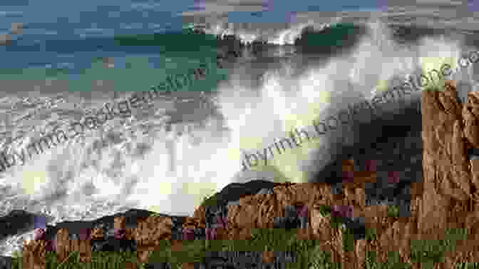 Waves Crashing Against A Rocky Shore, Creating A Mesmerizing Symphony Of Sound The Roar Of The Sea